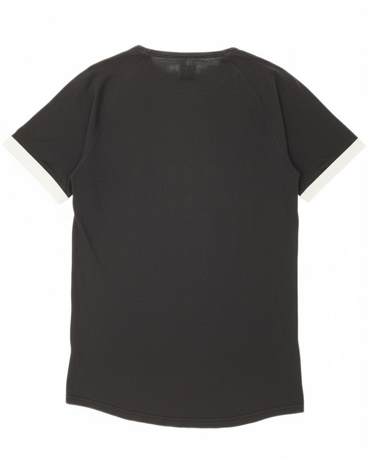 ADIDAS Mens Graphic T-Shirt Top Small Black Cotton