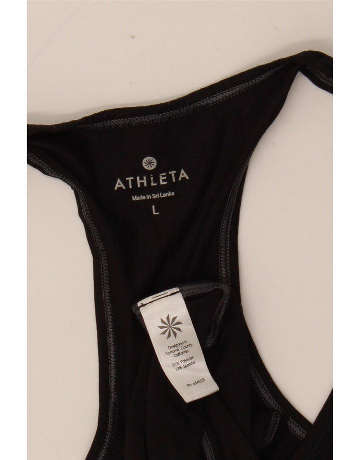 Damska kamizelka ATHLETA UK 14, duża, czarna, poliester