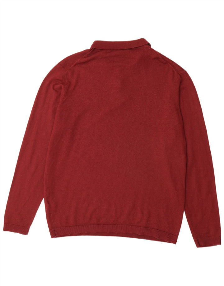 Mens Polo Neck Jumper Sweater 2XL