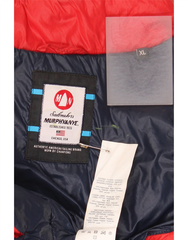 Męska wyściełana kamizelka Murphy & Nye UK 42 XL, czerwona, poliamidowa