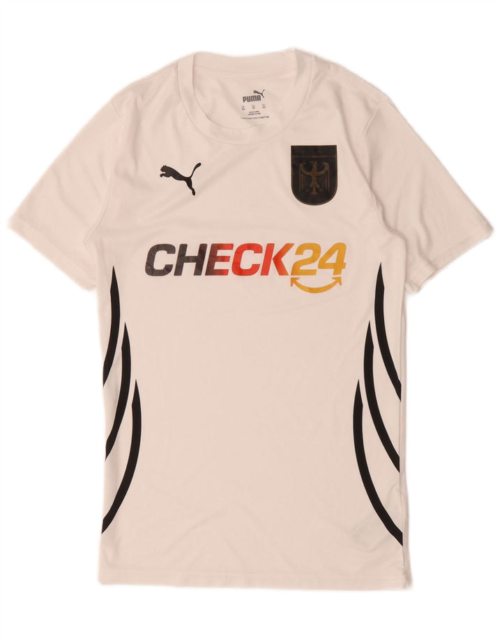 Męska koszulka z grafiką Puma Top XS, biały poliester