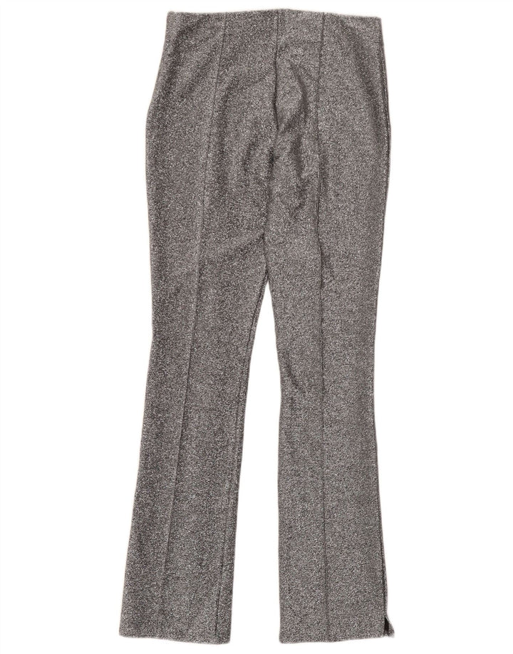 Spodnie damskie Zara Trafaluc Bootcut średnie W28 L30 srebrne