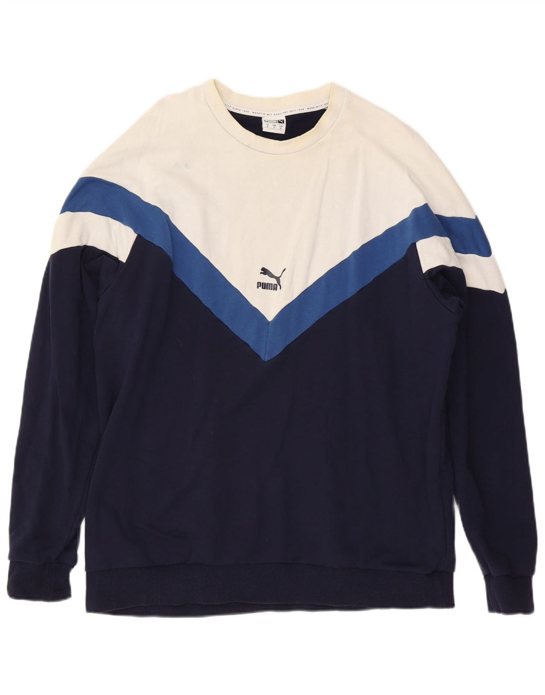 Męska bluza Puma XL, granatowa, z blokami kolorów