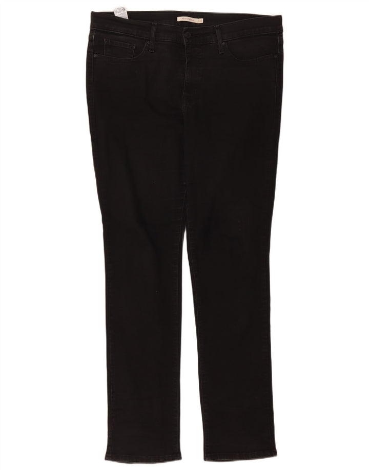 Damskie jeansy Levi's 312 Shaping W32 L30 Czarna bawełna