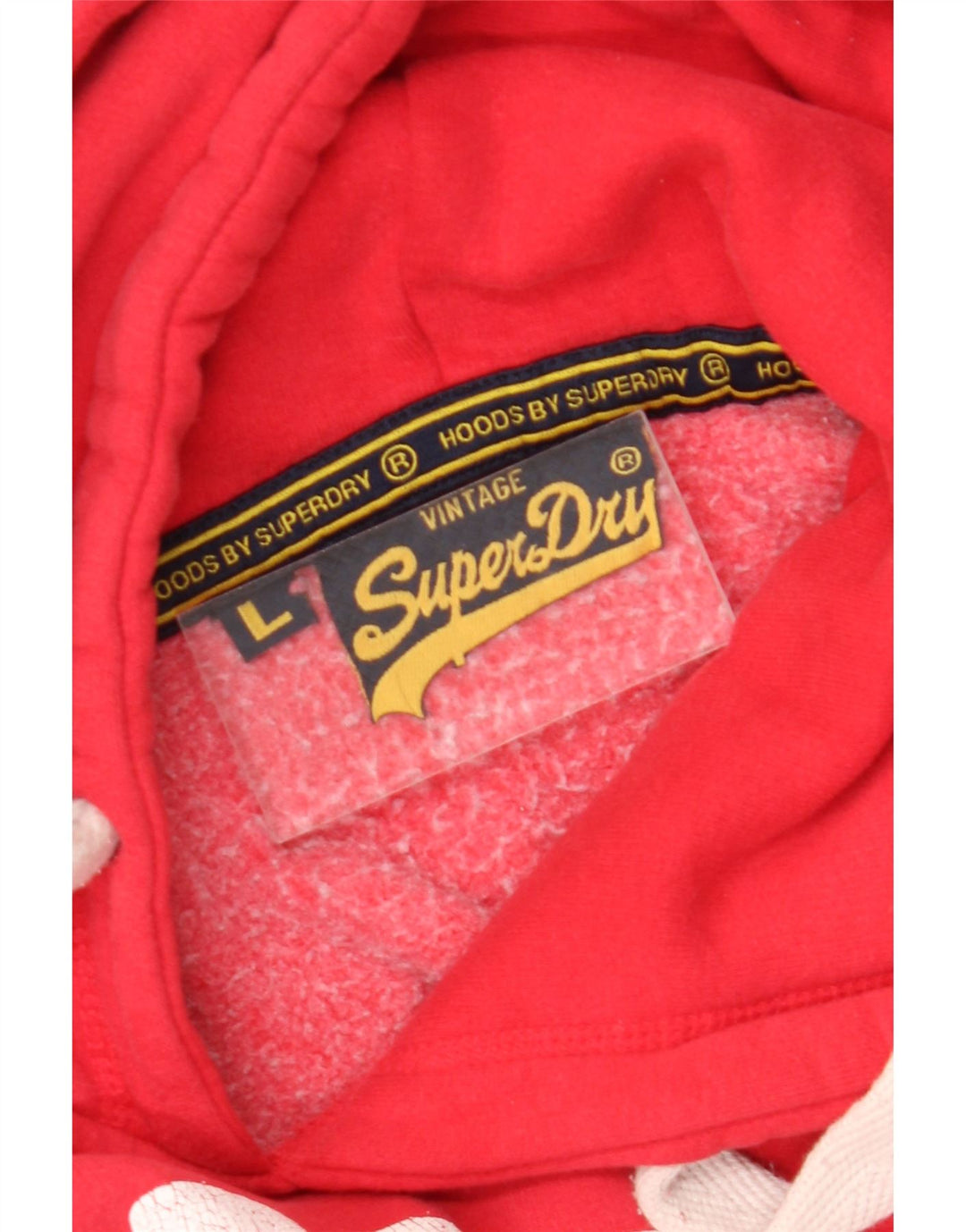 Męski sweter z kapturem Superdry Graphic, duży, czerwony