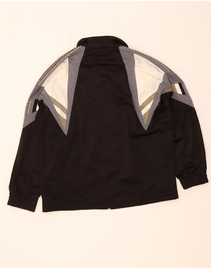 DIADORA Womens Tracksuit Top Jacket UK 38 Medium Black Colourblock Vintage Diadora and Second-Hand Diadora from Messina Hembry 
