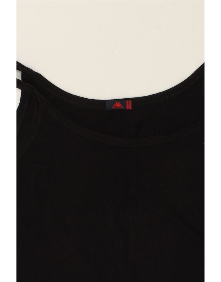 KAPPA Womens Cami Top UK 18 XL Black Cotton Vintage Kappa and Second-Hand Kappa from Messina Hembry 