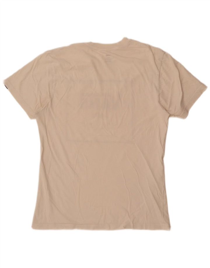 Męski T-shirt Vans o dopasowanym kroju z grafiką, średni, biały, bawełniany