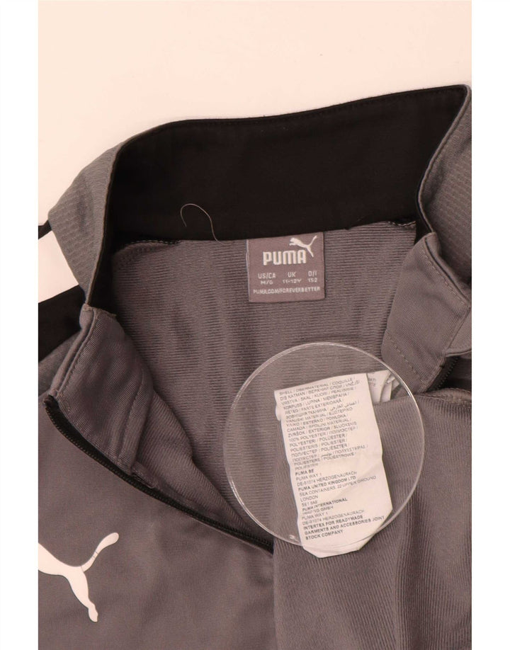 Chłopięcy dres Puma z graficznym pulowerem 11-12 lat, szary, blok kolorów