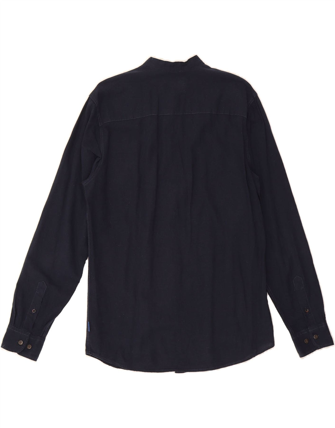 JACK & JONES Mens Shirt Medium Navy Blue Cotton Vintage Jack & Jones and Second-Hand Jack & Jones from Messina Hembry 