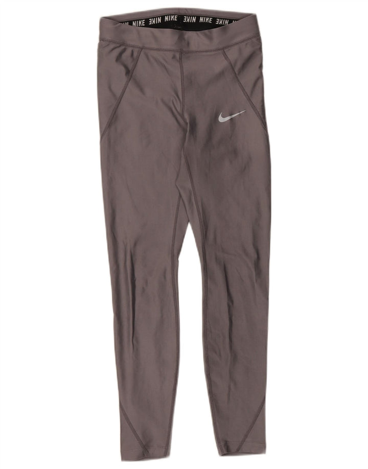 Damskie legginsy NIKE Dri Fit UK 6 XS, szary poliester