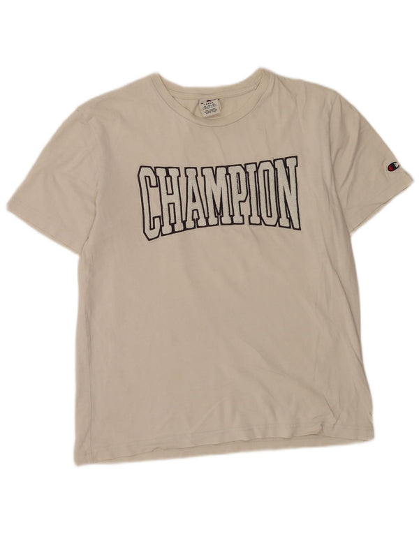 Męski T-shirt Champion z grafiką, duży, biały