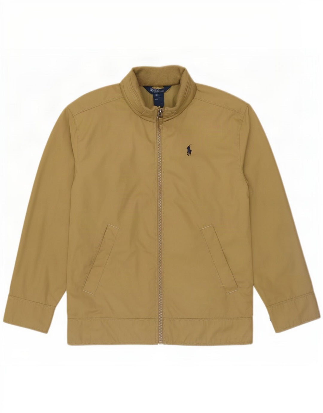 Chłopięca kurtka bomberka Polo Ralph Lauren z kapturem, 7-8 lat, mała, beżowa, poliester
