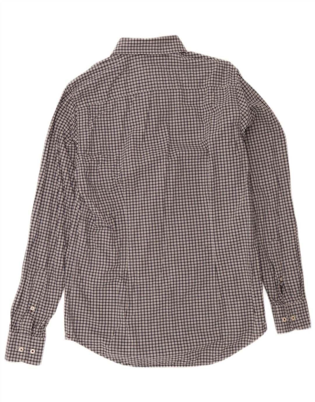 Męska koszula slim fit Tommy Hilfiger w kolorze szarej bawełny w kratkę
