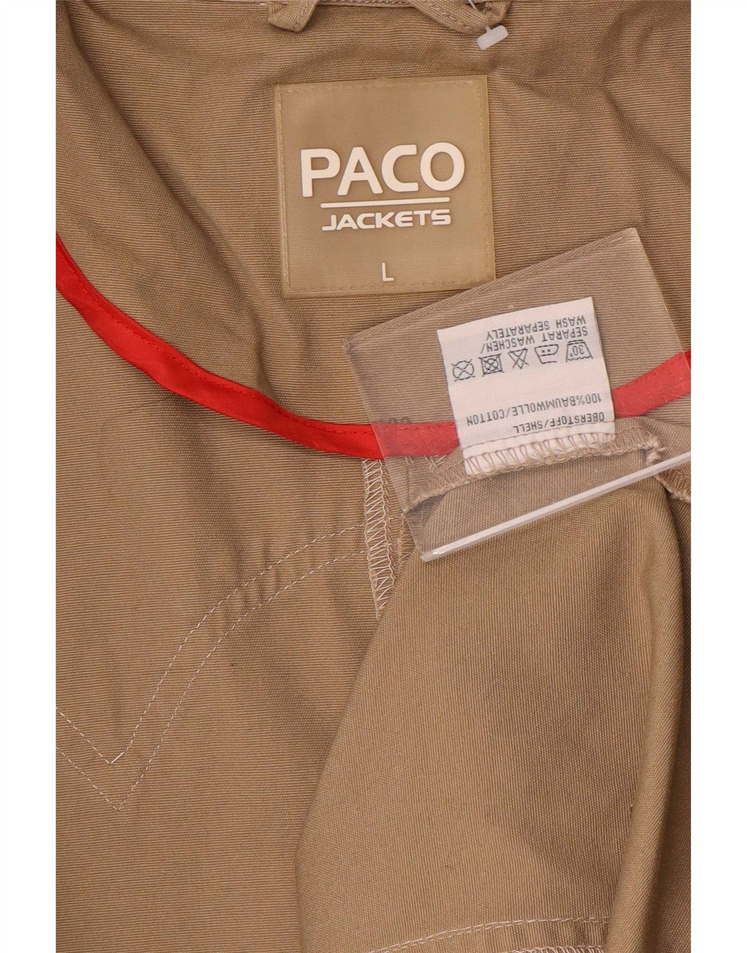 Męska kurtka Utility Paco UK 40, duża, brązowa, bawełniana