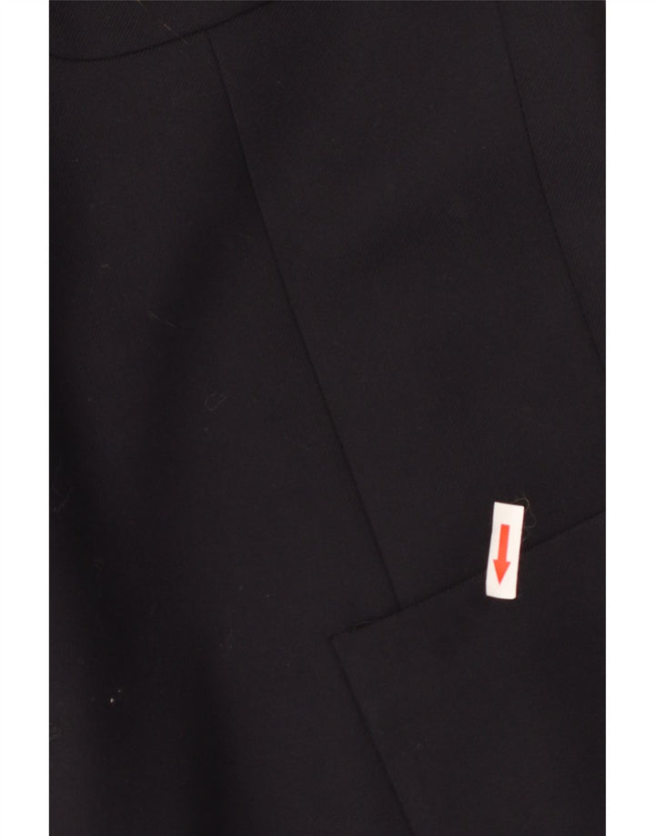 Męska marynarka zapinana na 2 guziki Magee UK 44, duża granatowa wełna