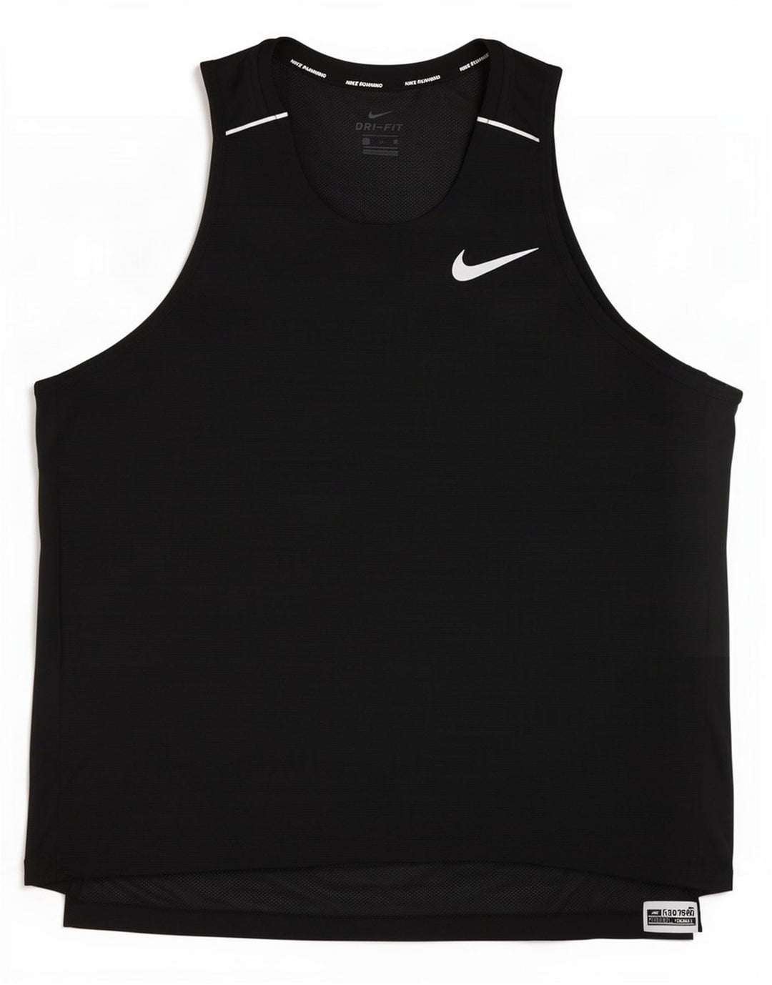 Męska kamizelka Nike Dri Fit XL, czarna, poliestrowa w prążki