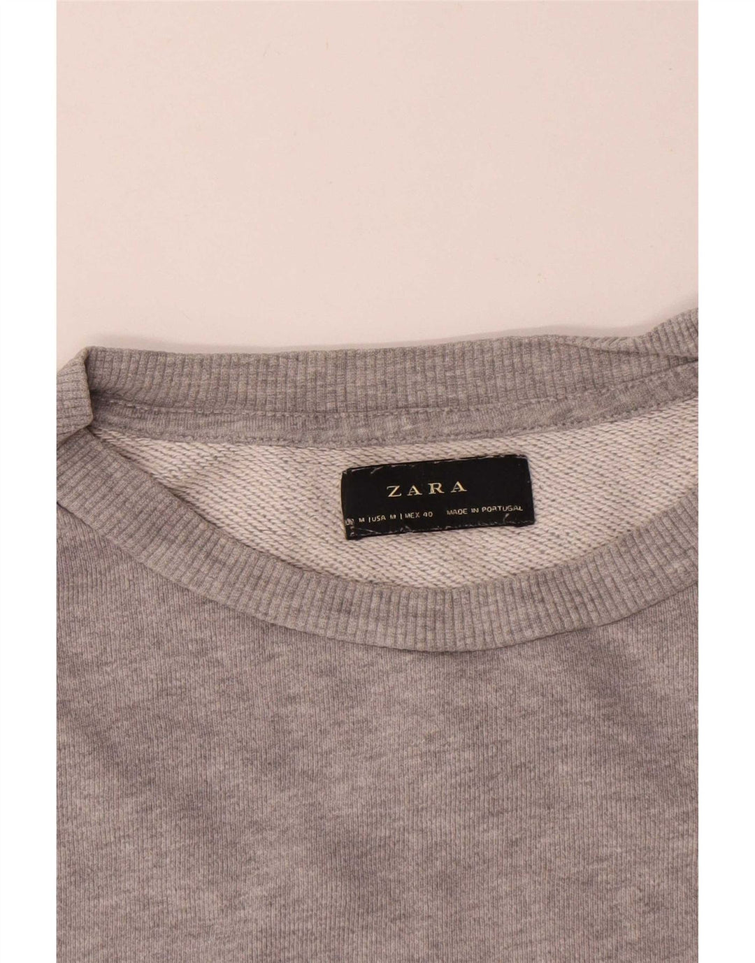 Męska bluza Zara Sweter Średnioszary, bawełniany nakrapiany