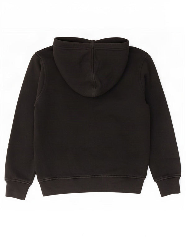 Chłopięcy sweter z kapturem Canterbury z grafiką, 9-10 lat, czarna bawełna