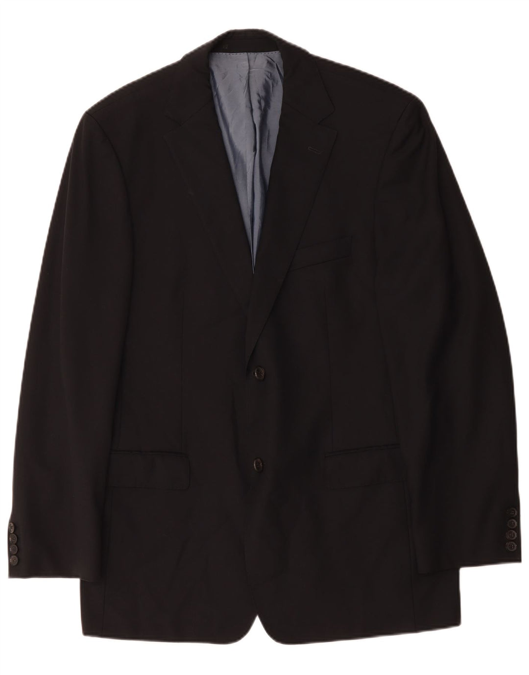 Męska marynarka zapinana na 2 guziki Hugo Boss EU 52 XL Granatowa, dziewicza wełna