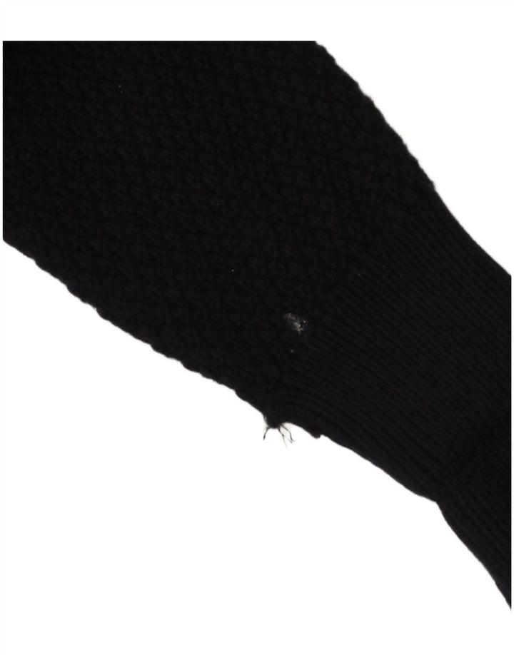 MASSIMO DUTTI Damski sweter o przedłużonym fasonie, UK 10, mały, granatowy