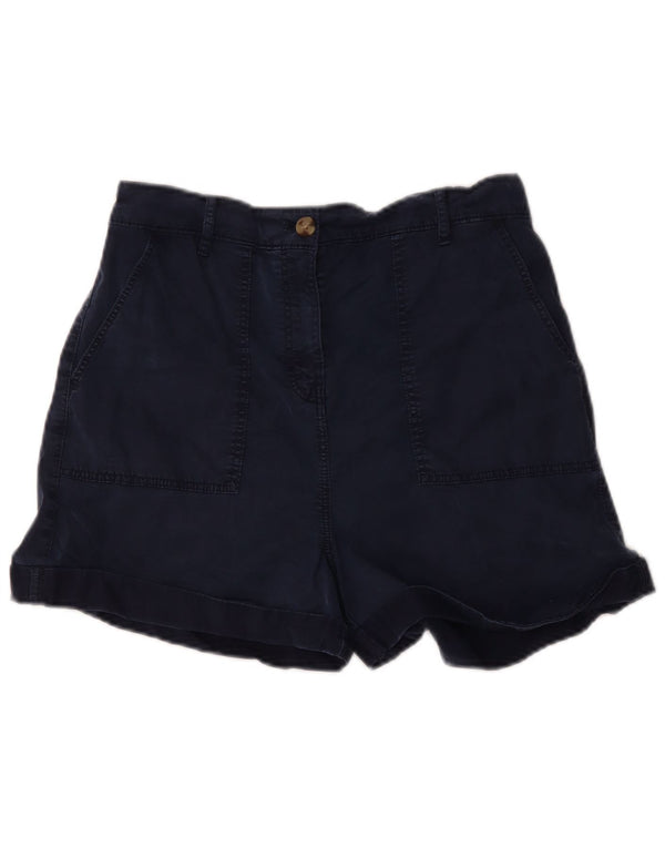 Marks & Spencer Damskie spodenki codzienne z wysokim stanem UK 12 Medium W34 Granatowe