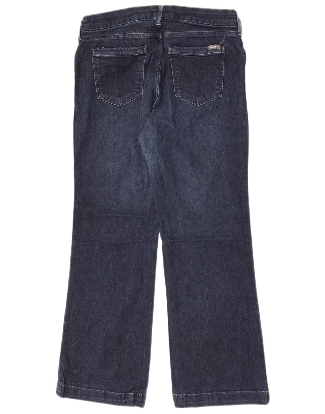 Jeansy damskie Eddie Bauer Curvy Bootcut W32 L28 Granatowa bawełna