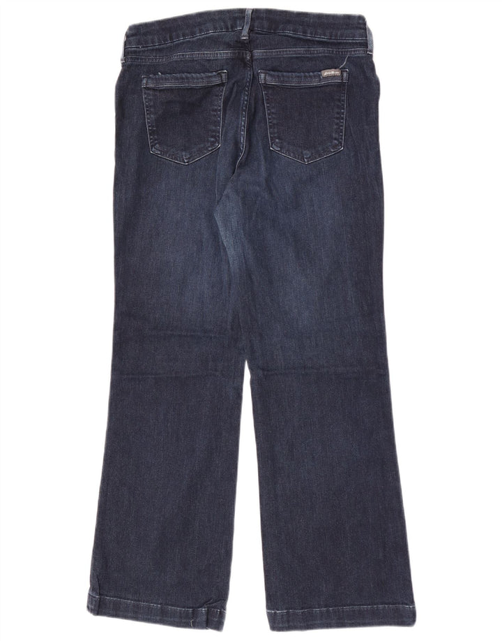 Jeansy damskie Eddie Bauer Curvy Bootcut W32 L28 Granatowa bawełna