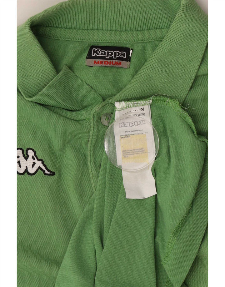 Męska koszulka polo Kappa, średnia, zielona bawełna