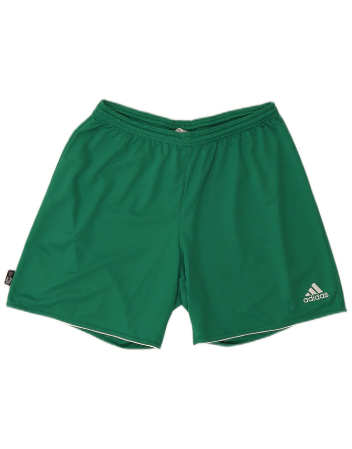 Męskie spodenki sportowe Adidas Climalite, duże, zielone, z poliestru