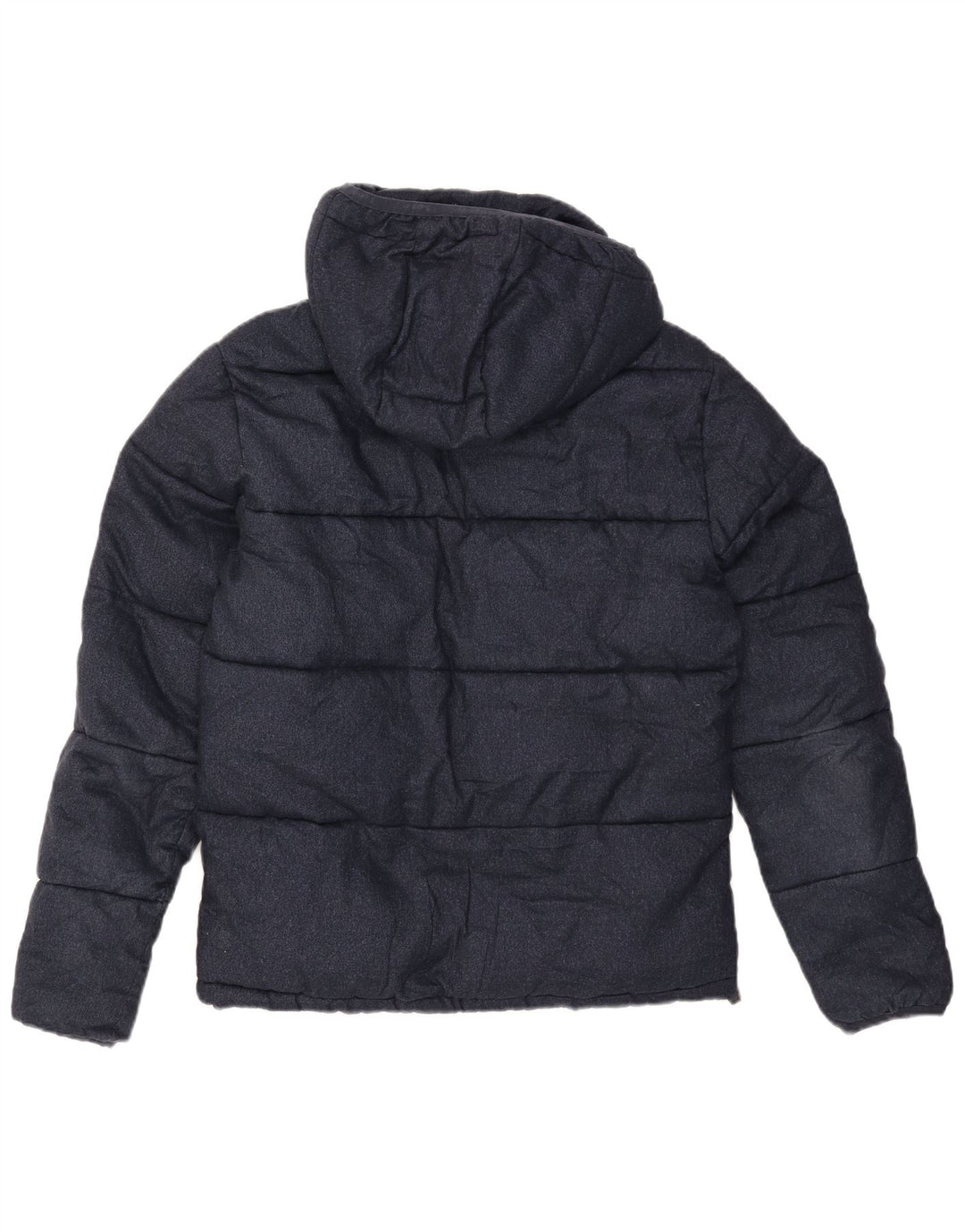 Męska ocieplana kurtka z kapturem Superdry UK 40, duża granatowa, poliestrowa