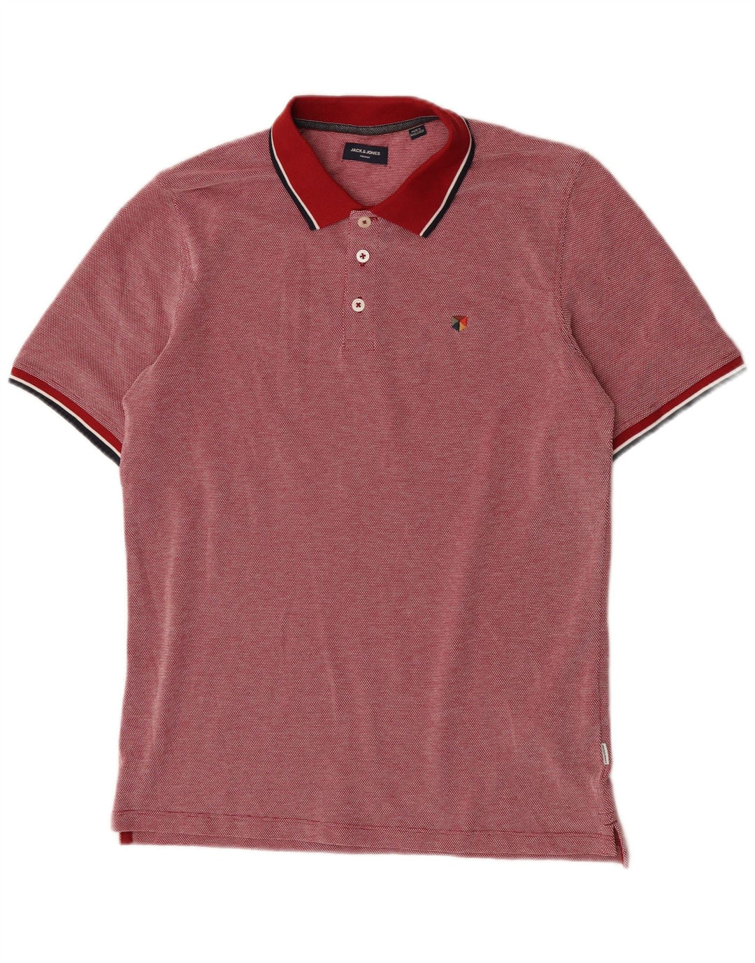 Męska koszulka polo Jack & Jones, bawełniana w czerwone kropki
