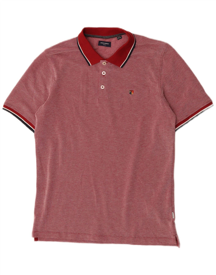 Męska koszulka polo Jack & Jones, bawełniana w czerwone kropki