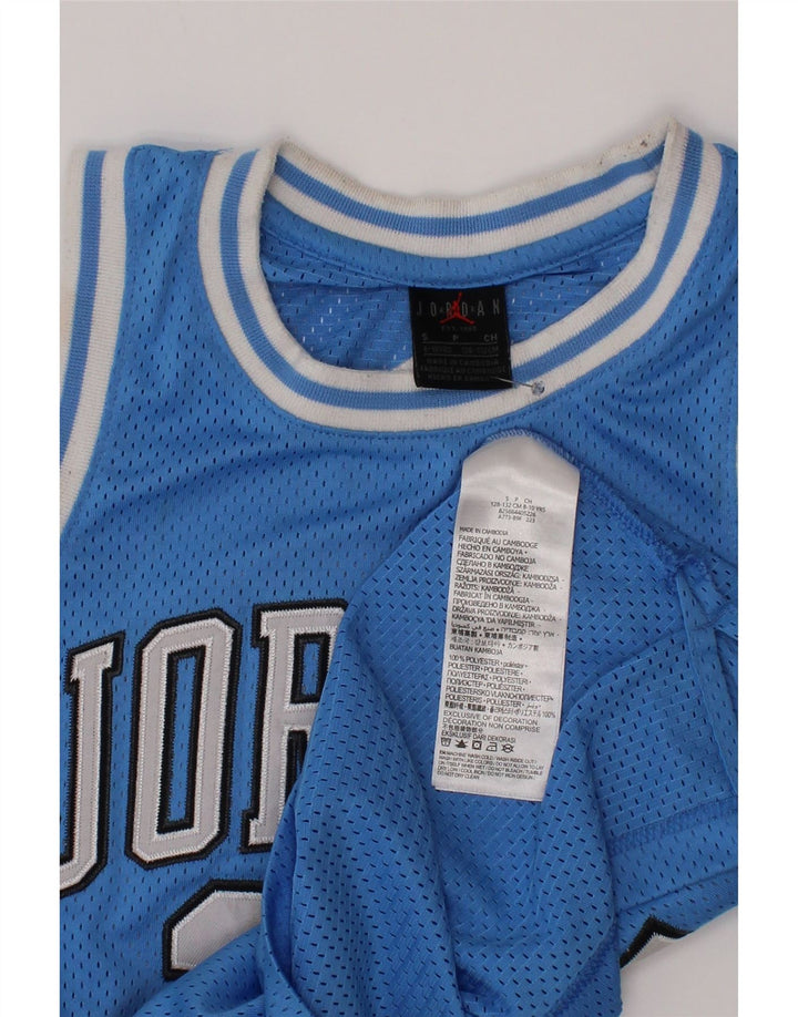 Chłopięca koszulka Jordan z grafiką Michael Jordan, 8-9 lat, niebieski poliester
