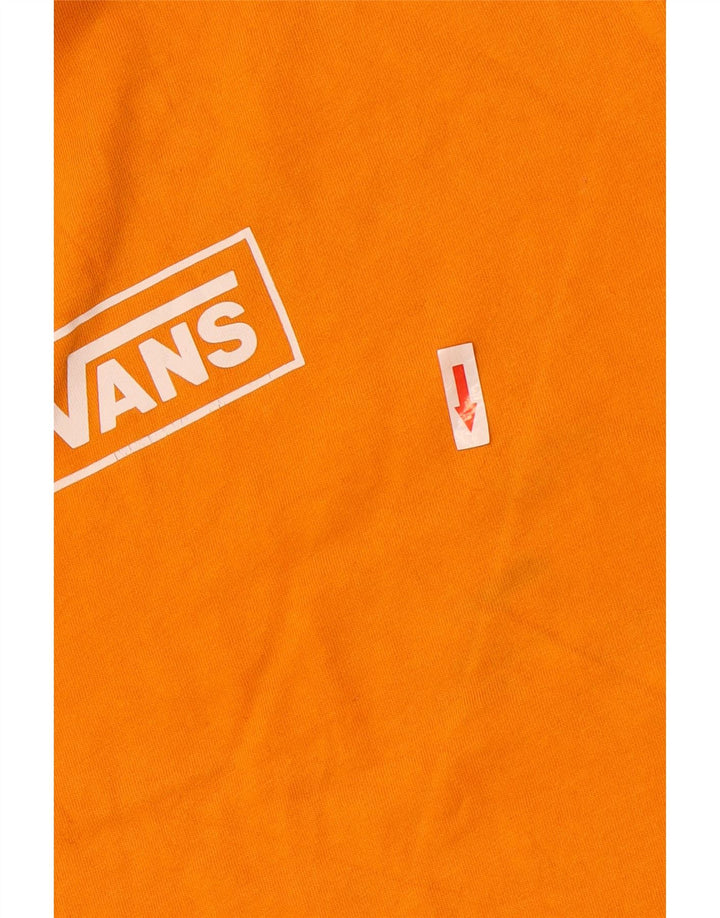 Męski T-shirt Vans Custom Fit z grafiką, mały, pomarańczowy, bawełniany