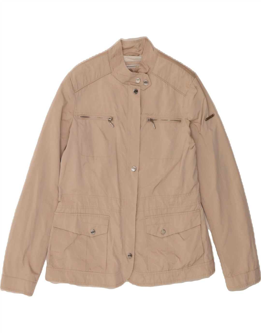 GEOX Womens Utility Jacket UK 14 Large Beige Polyester Vintage Geox and Second-Hand Geox from Messina Hembry 