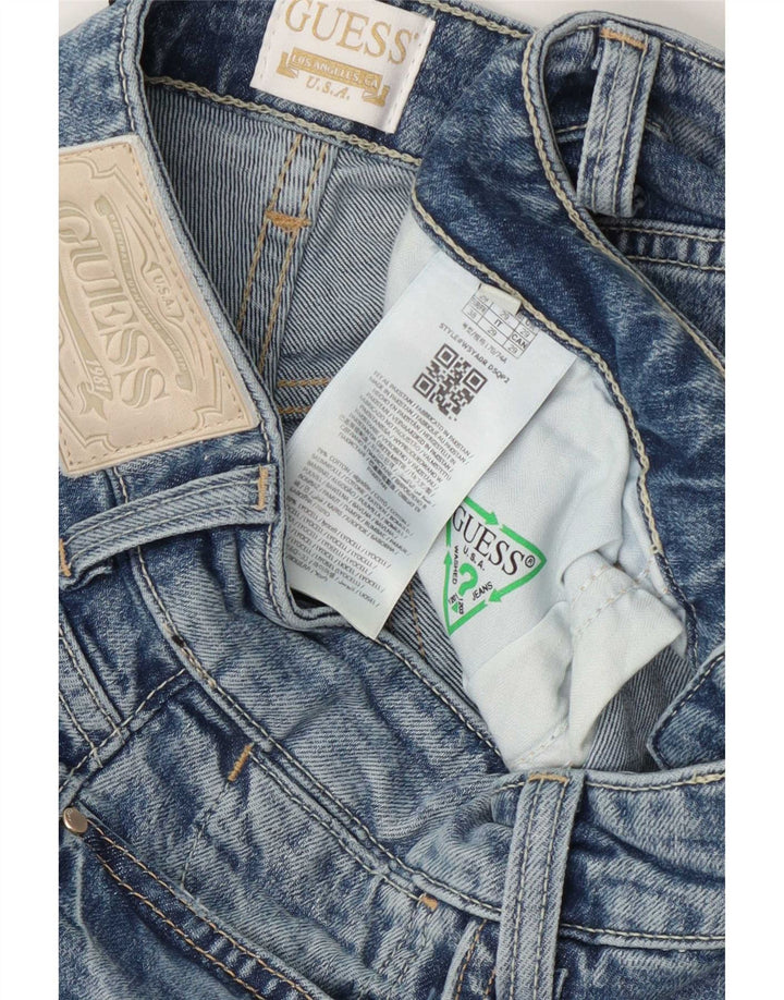 Guess Damskie Proste Dżinsy W29 L31 Niebieskie Bawełniane