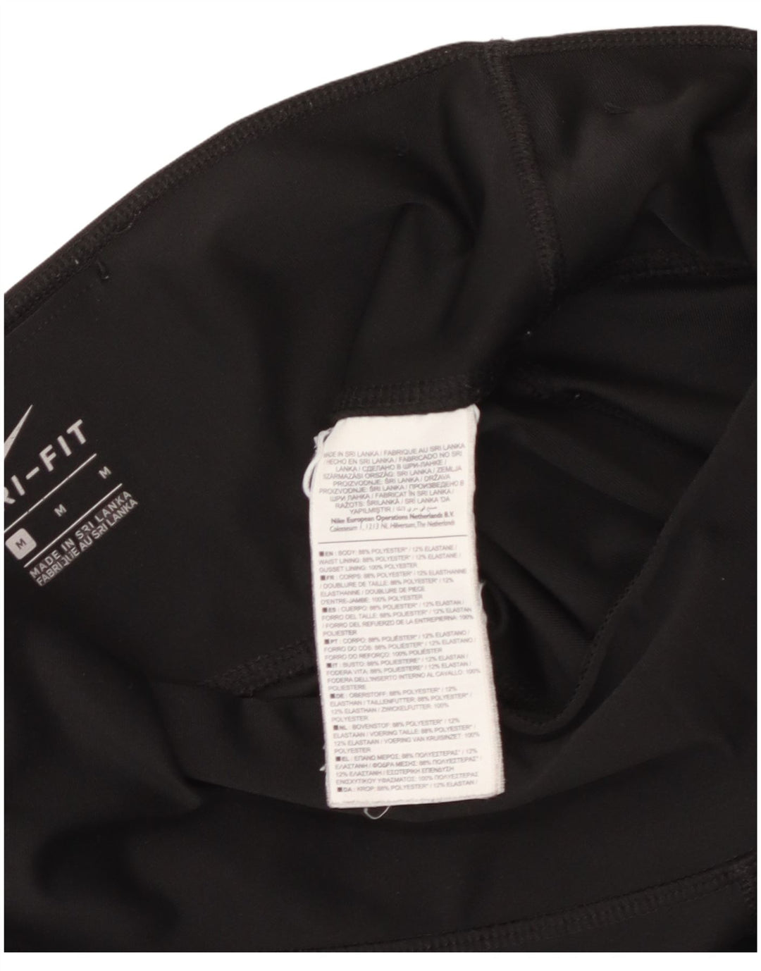 Damskie legginsy NIKE Dri Fit UK 14, średni czarny poliester