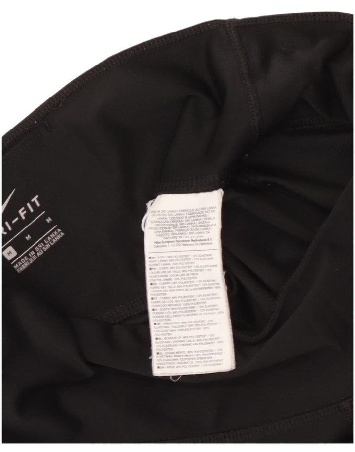 Damskie legginsy NIKE Dri Fit UK 14, średni czarny poliester