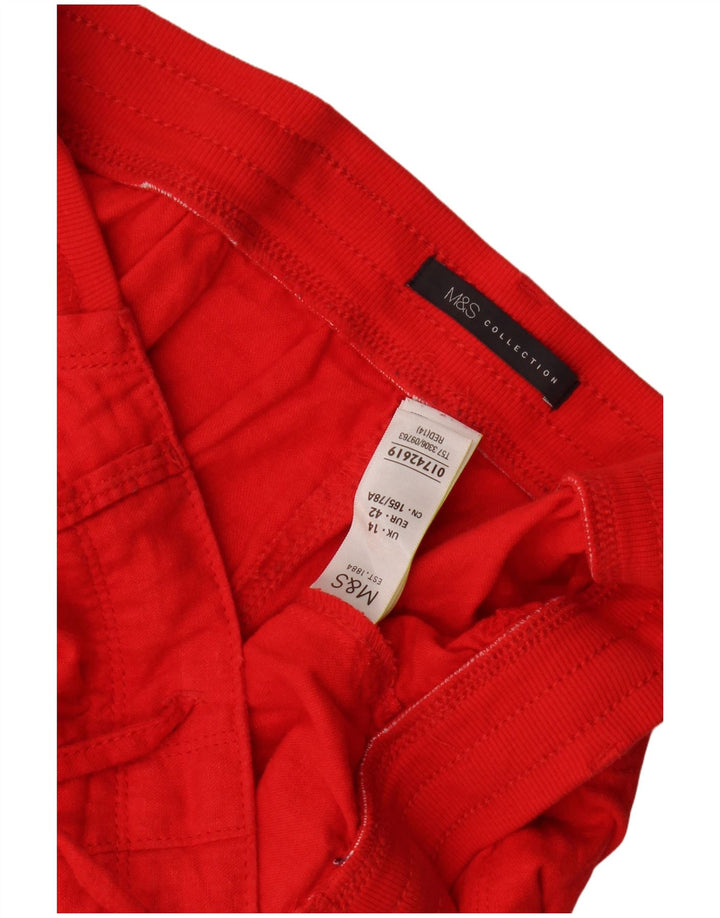 Marks & Spencer Damskie spodenki Chino UK 14 Large W34 Red Flax