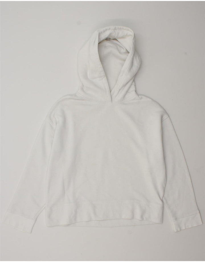 Damski sweter oversize z kapturem Zara UK 14, średni biały