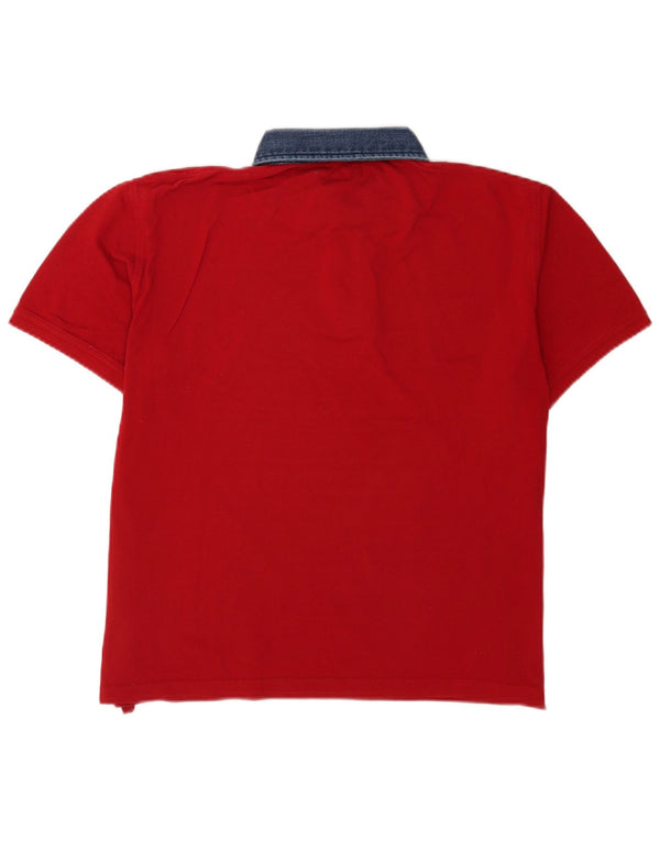 Harmont & Blaine Mens Regular Fit Rugby Polo Shirt XL Red Cotton