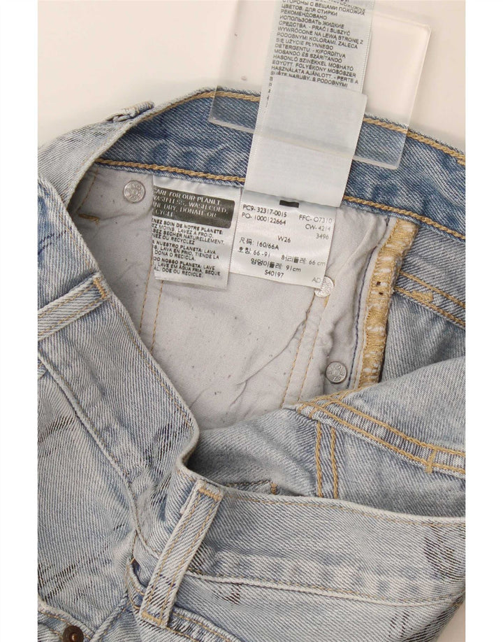Damskie spodenki jeansowe Levi's 501 W26 Małe, niebieskie, bawełniane