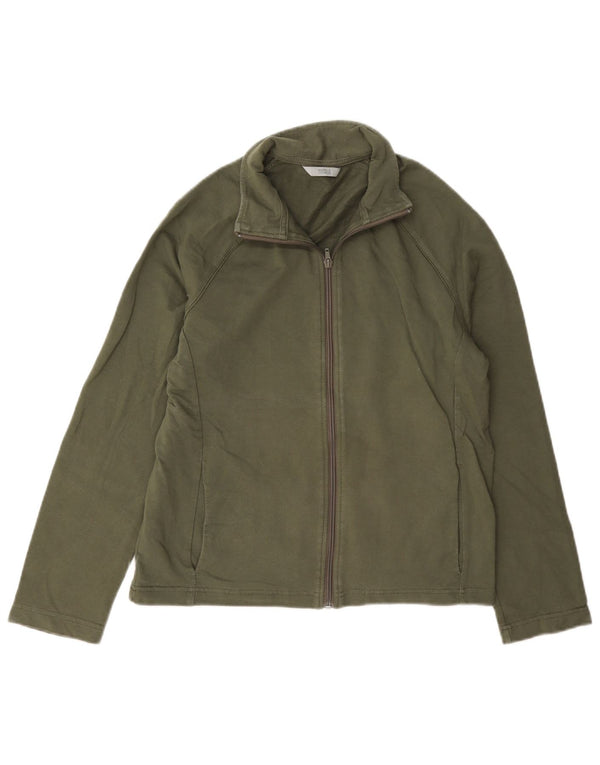 Damska kurtka dresowa Marks & Spencer UK 12, średnia bawełna khaki