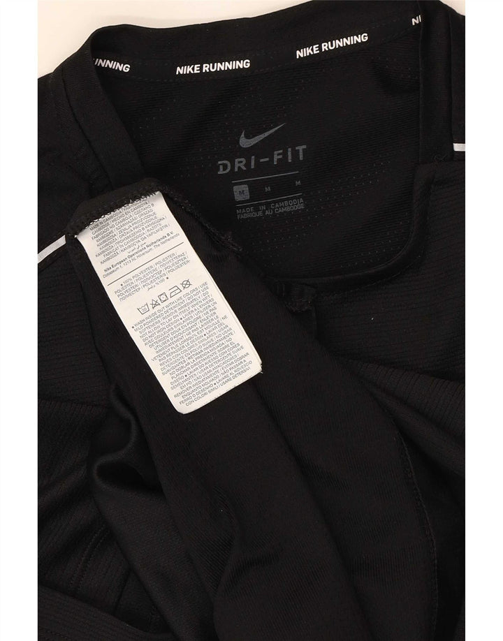 Męski T-shirt z grafiką Nike Dri Fit, średni czarny poliester