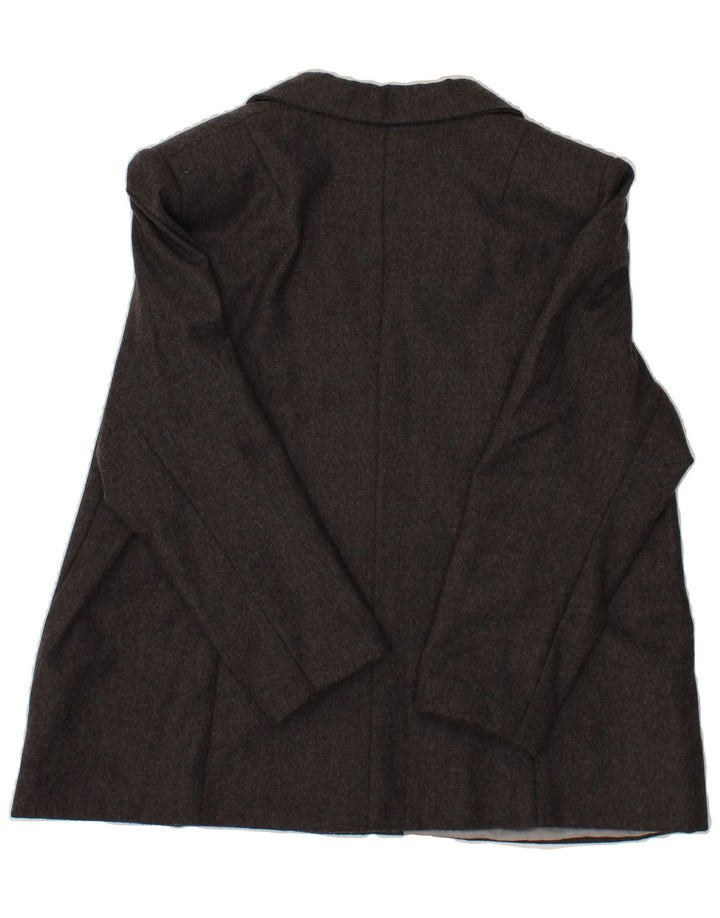 EGON VON FURSTENBERG Womens 3 Button Blazer Jacket UK 20 2XL Grey Vintage Egon Von Furstenberg and Second-Hand Egon Von Furstenberg from Messina Hembry 