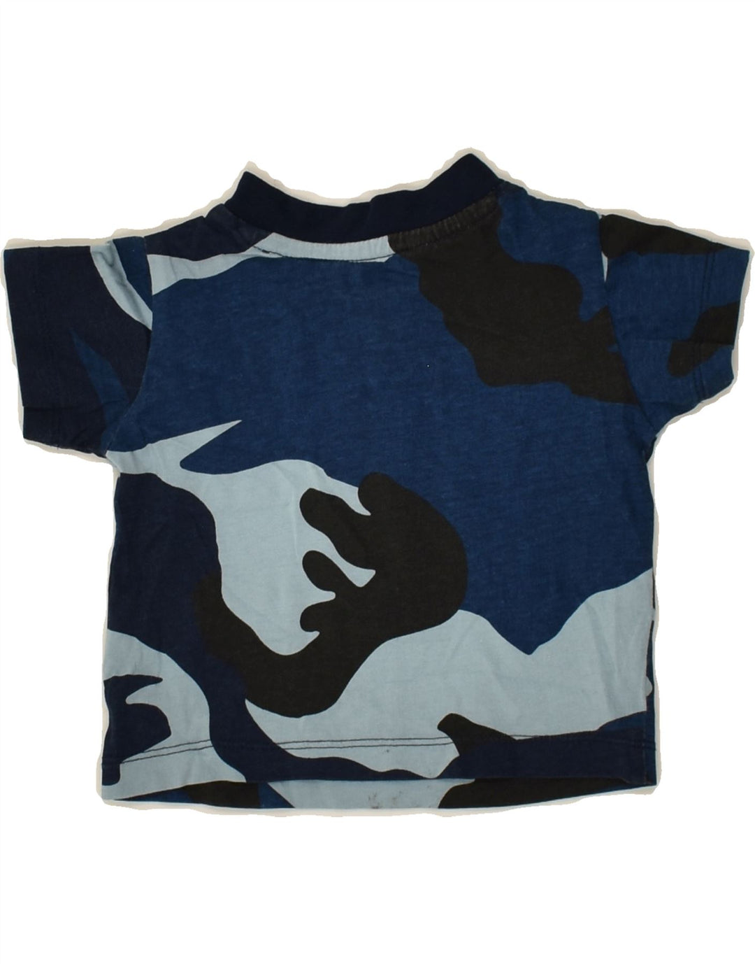 ADIDAS Baby Boys Graphic T-Shirt Top 3-6 Months Blue Camouflage Cotton | Vintage Adidas | Thrift | Second-Hand Adidas | Used Clothing | Messina Hembry 