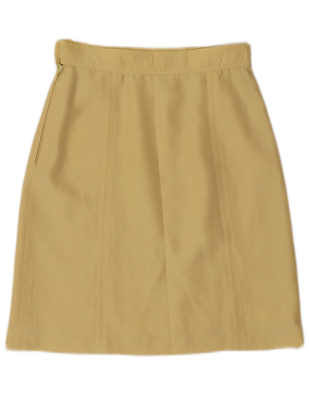 Vintage damska prosta spódnica W26 mała żółta