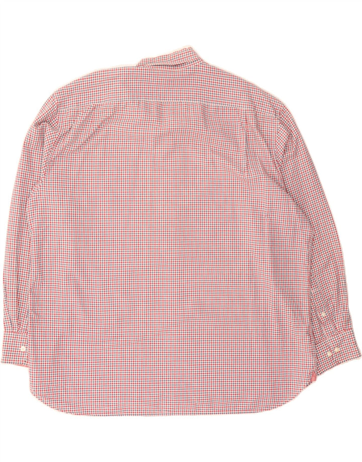 IZOD Mens Shirt 2XL Red Check Cotton Vintage Izod and Second-Hand Izod from Messina Hembry 