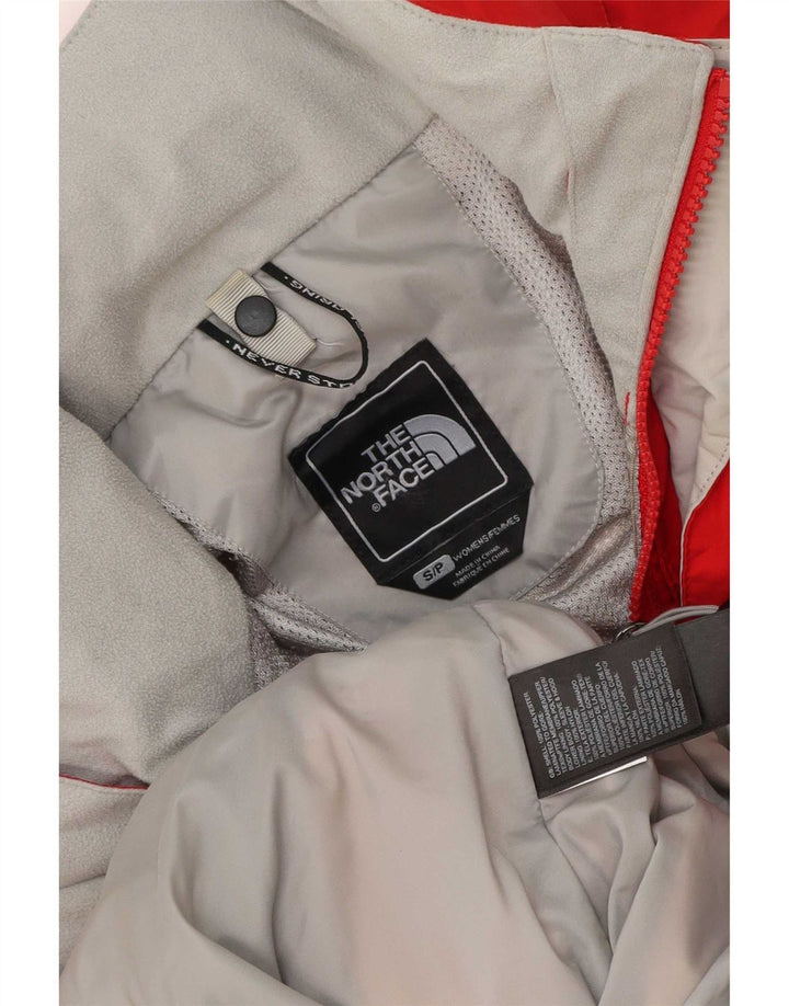 Damska kurtka przeciwdeszczowa z kapturem, oversize, The North Face, UK 10, mała, czerwona